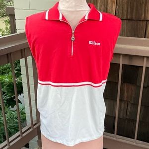 Wilson Red and White Tank Top